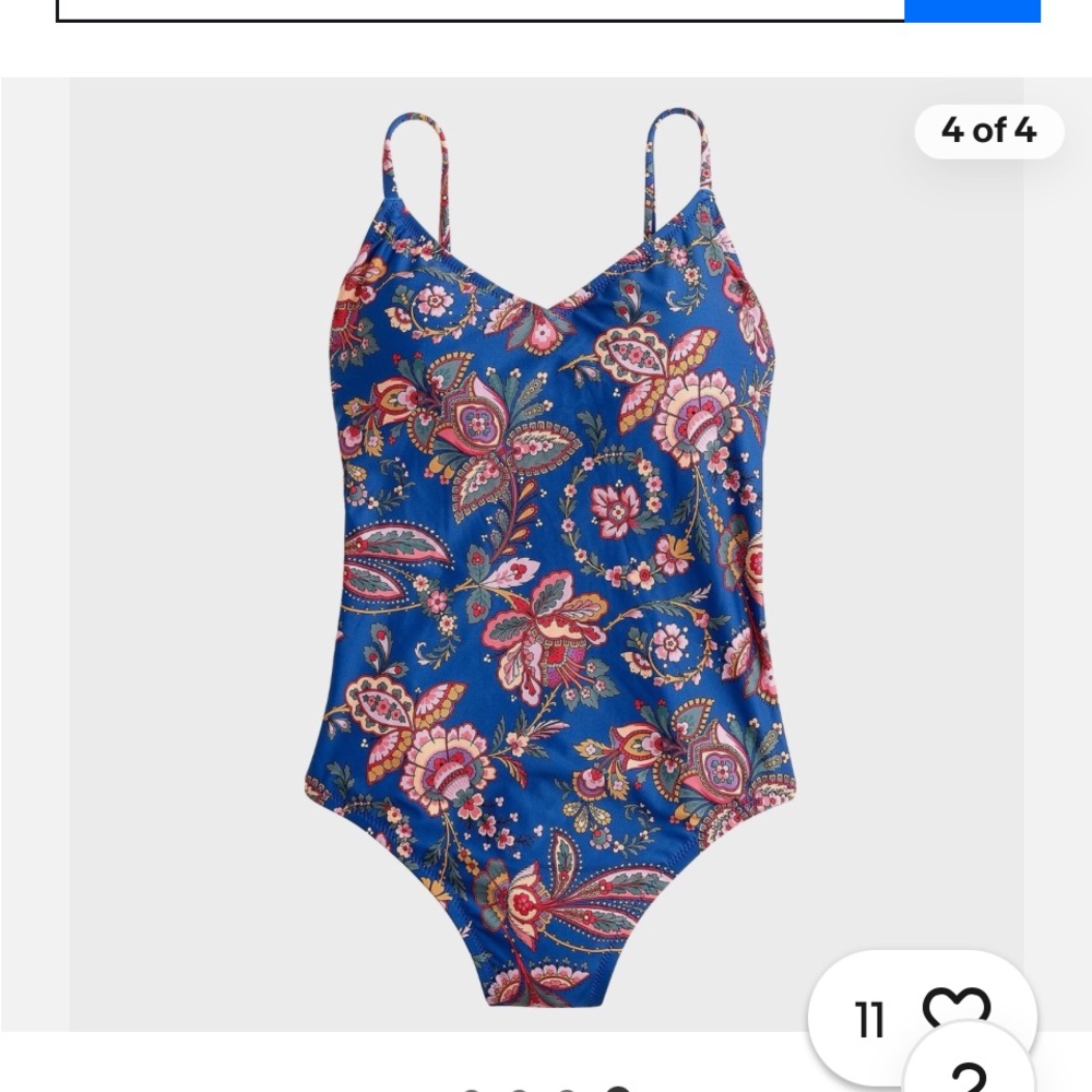 J Crew Ballet One-Piece Swimsuit in Liberty®
Flora Belle Size 8 - Picture 6 of 6